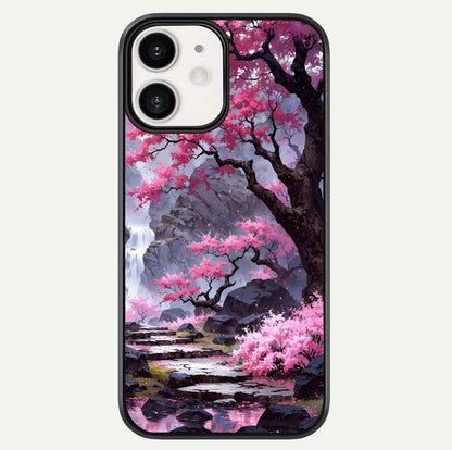 Pinkish Scenery Glass Case For iPhone 12 Mini by Custom World