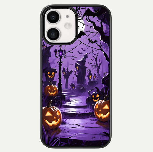 Pumpkin Patch Halloween Glass Case For iPhone 12 Mini by Custom World