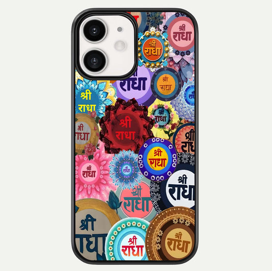 Radha Divine Bloom Glass Case For iPhone 12 Mini by Custom World