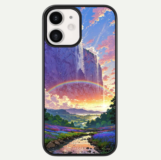 Rainbow Valley Dream Glass Case For iPhone 12 Mini by Custom World