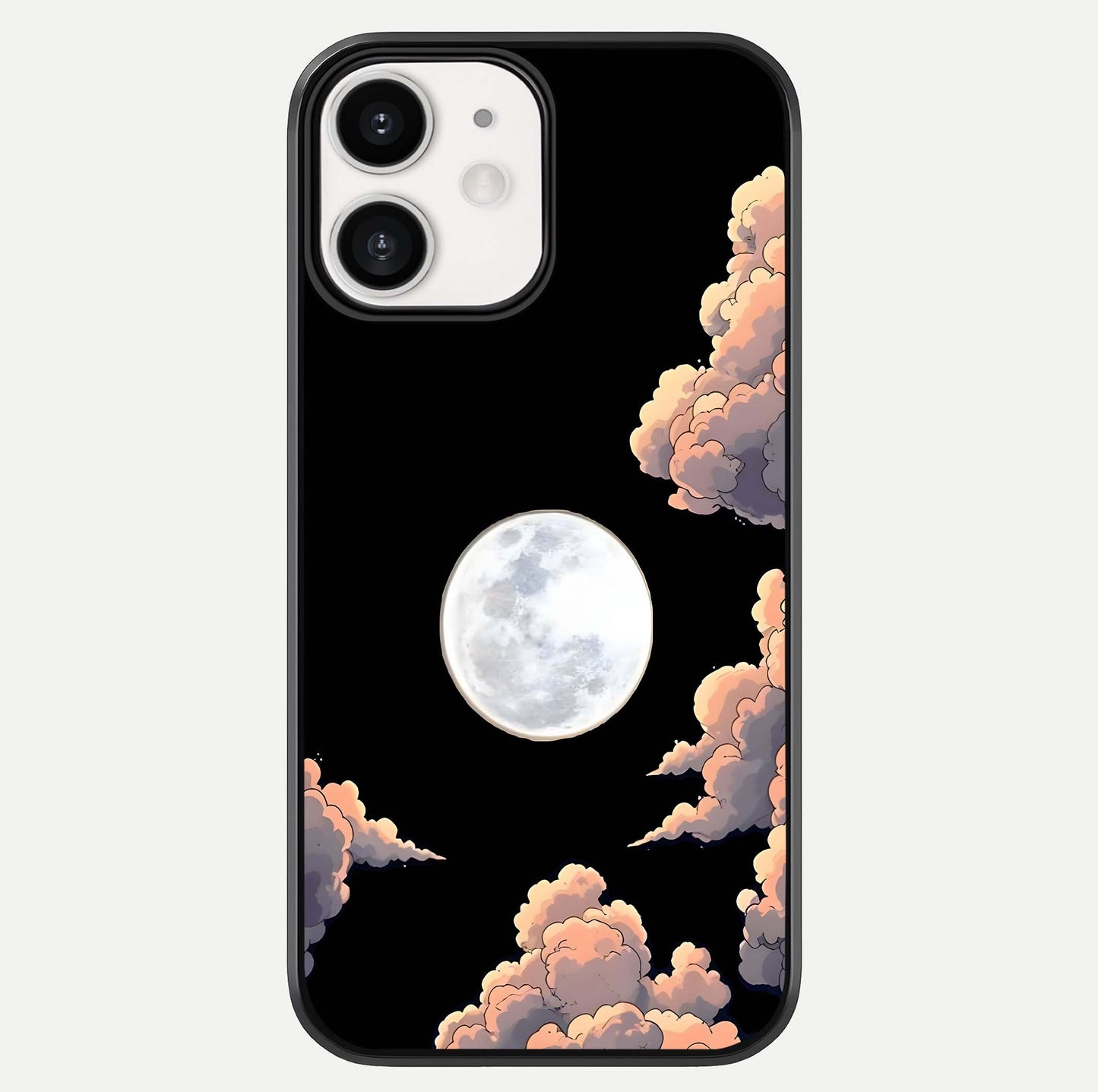 Shade Cloud Moon Glass Case For iPhone 12 Mini by Custom World