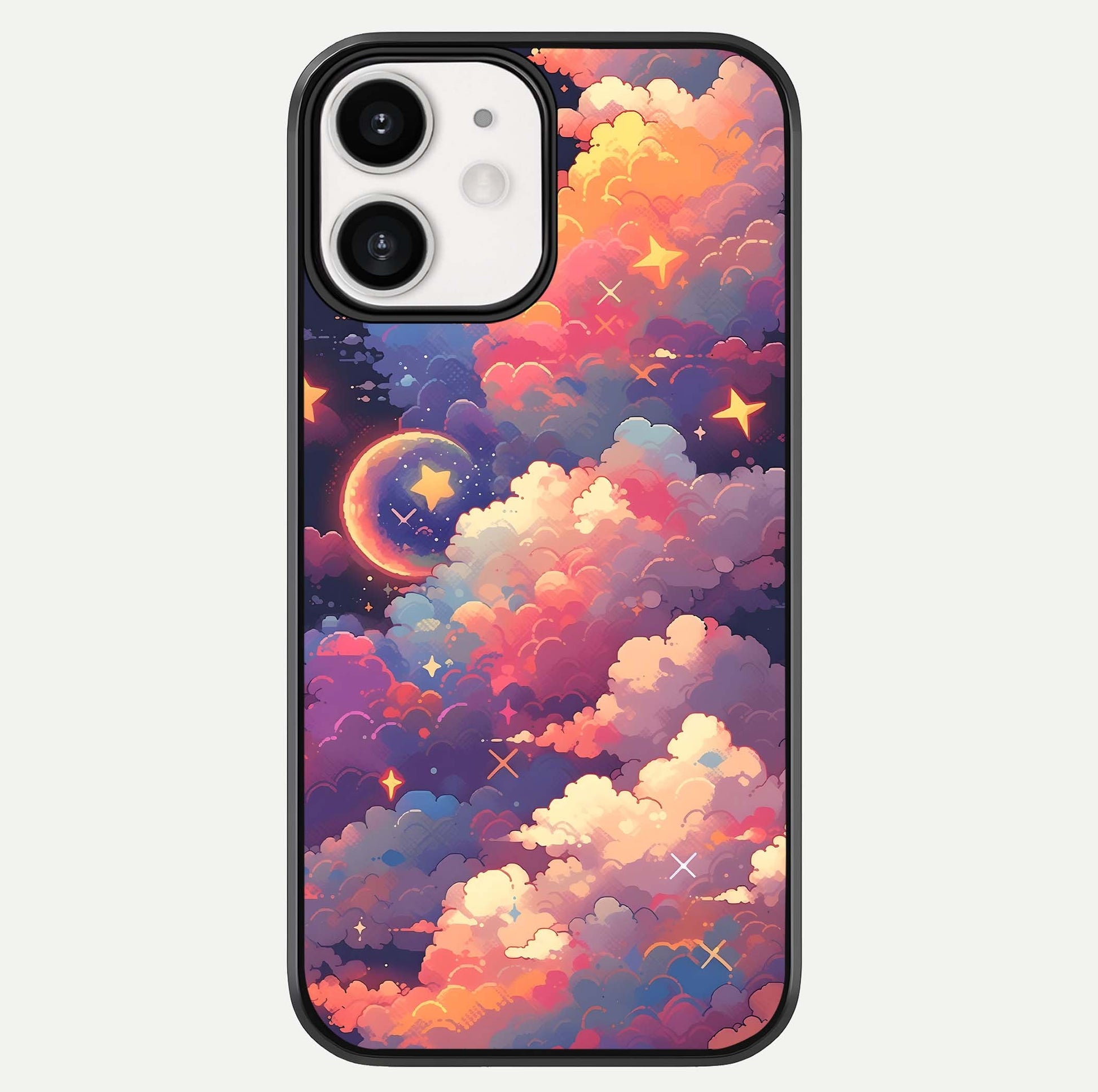 Starlit Dream Clouds Glass Case For iPhone 12 Mini by Custom World