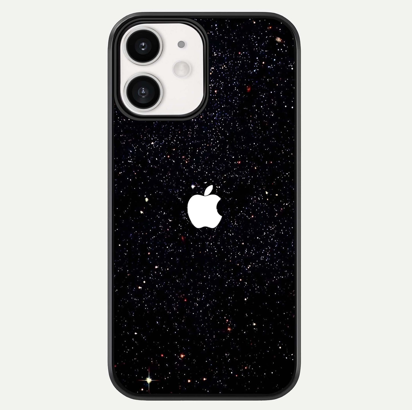 Starry Apple Galaxy Glass Case For iPhone 12 Mini by Custom World