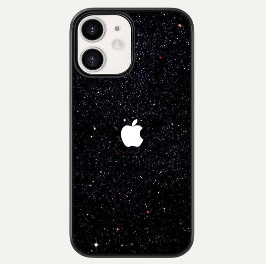 Starry Apple Galaxy Glass Case For iPhone 12 Mini by Custom World
