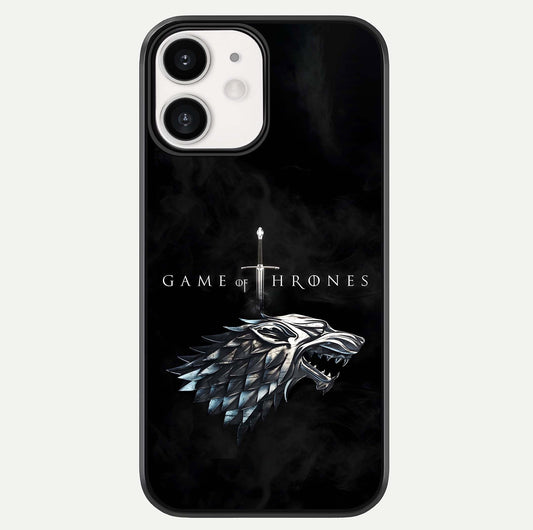 Throne Wolf Legacy Glass Case For iPhone 12 Mini by Custom World