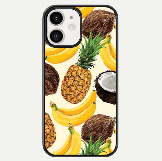 Tropical Fruit Mood Glass Case For iPhone 12 Mini by Custom World