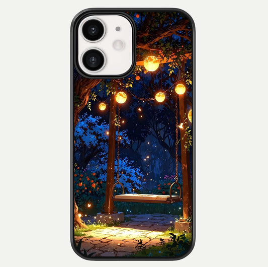 Twilight Garden Swing Glass Case For iPhone 12 Mini by Custom World