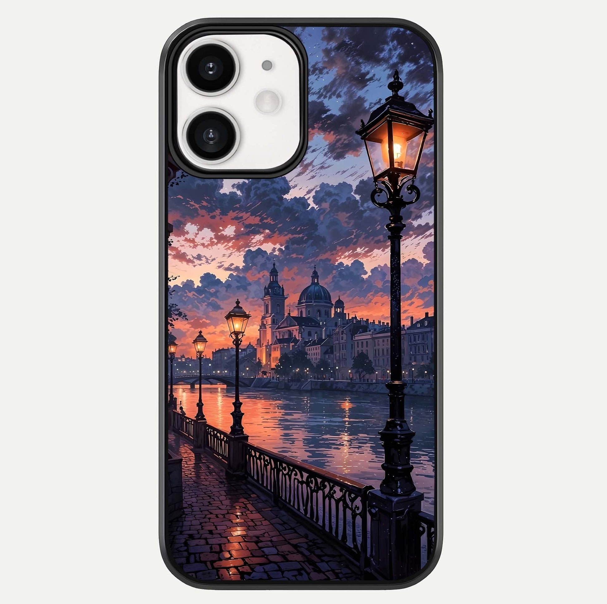 Twilight River Lights Glass Case For iPhone 12 Mini by Custom World
