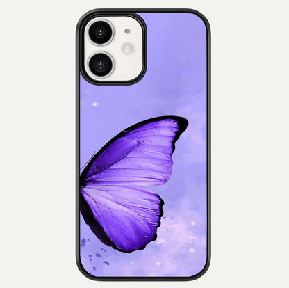 Violet Dream Wing Glass Case For iPhone 12 Mini by Custom World