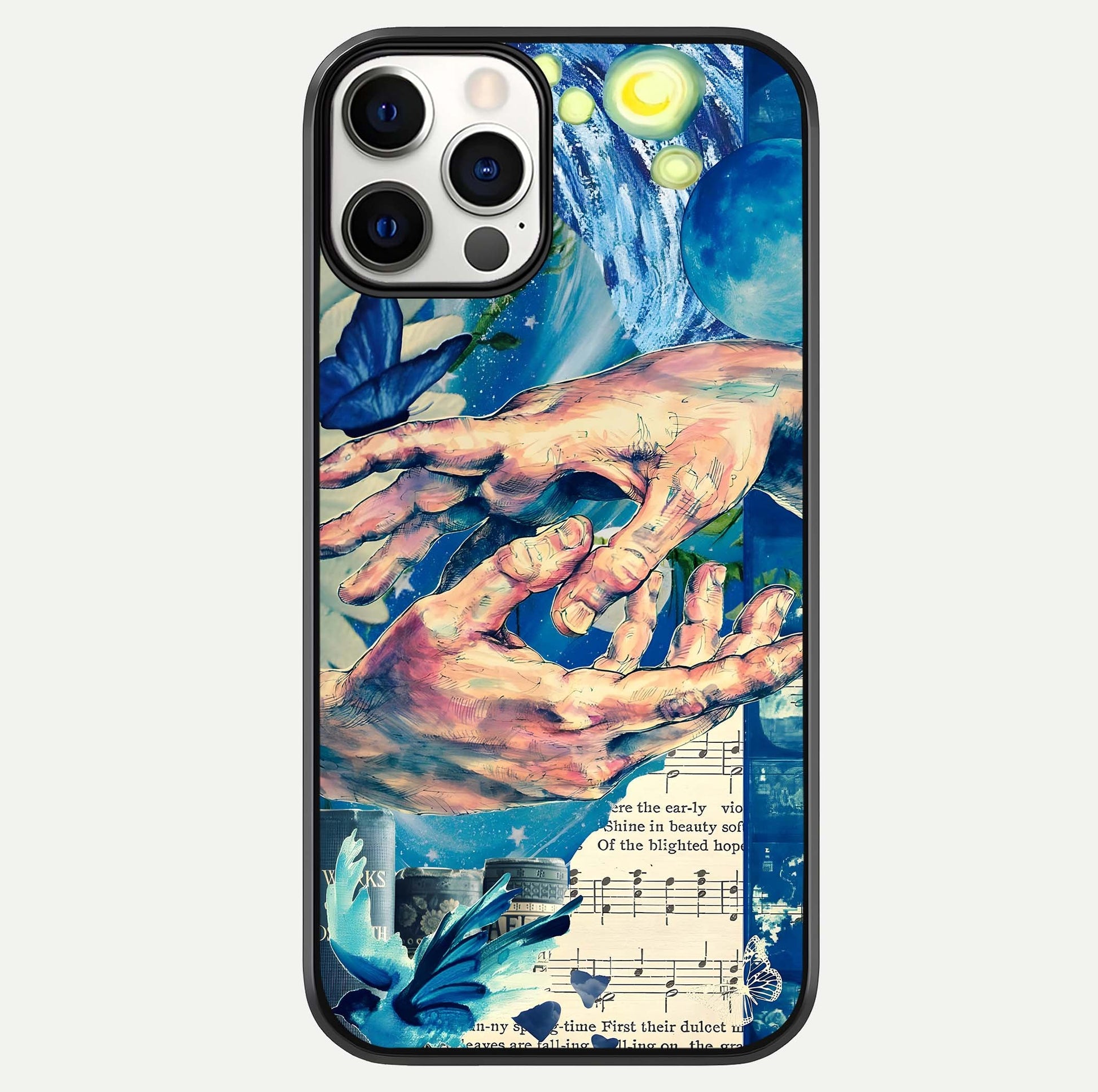 Aesthetic Divider Glass Case For iPhone 12 Mini by Custom World