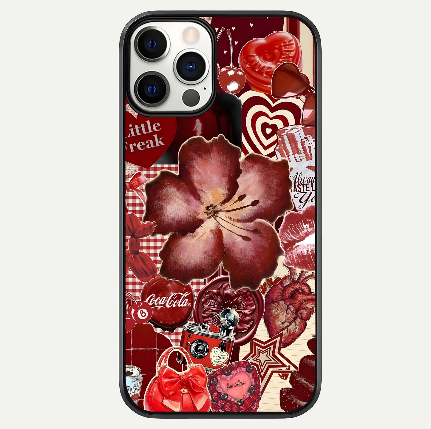 Aesthetic Little Freak Glass Case For iPhone 16 Pro by Custom World