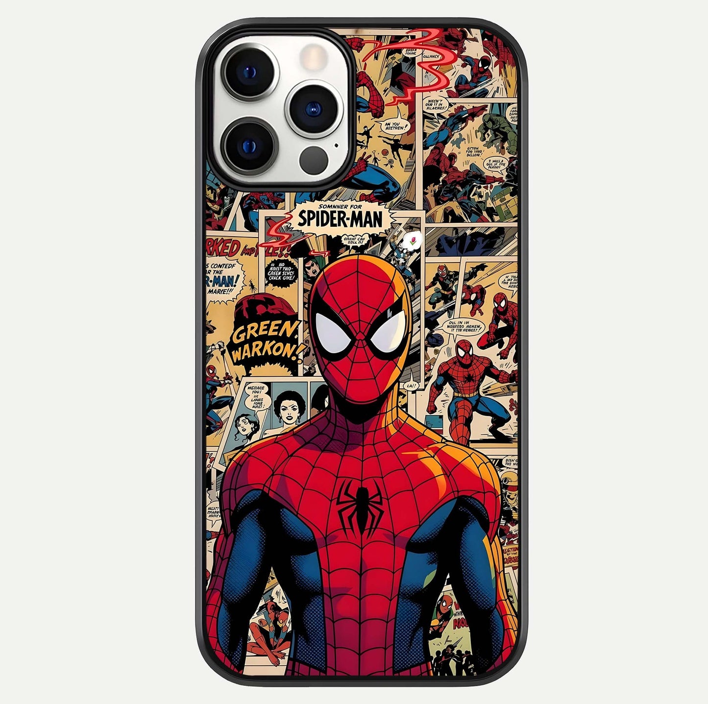 Aesthetic Spider Glass Case For iPhone 16 Pro by Custom World