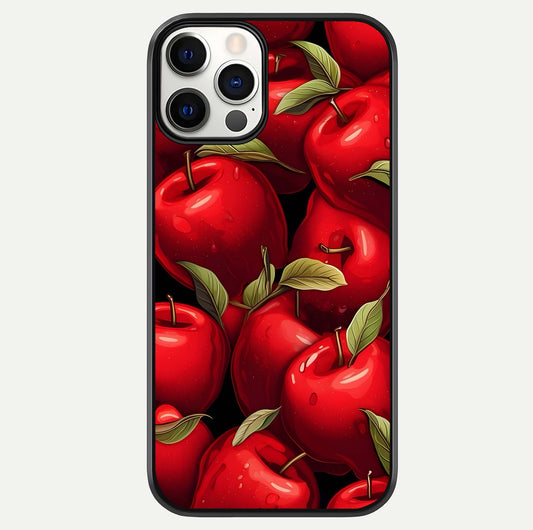Apple Pattern Glass Case For iPhone 12 Mini by Custom World
