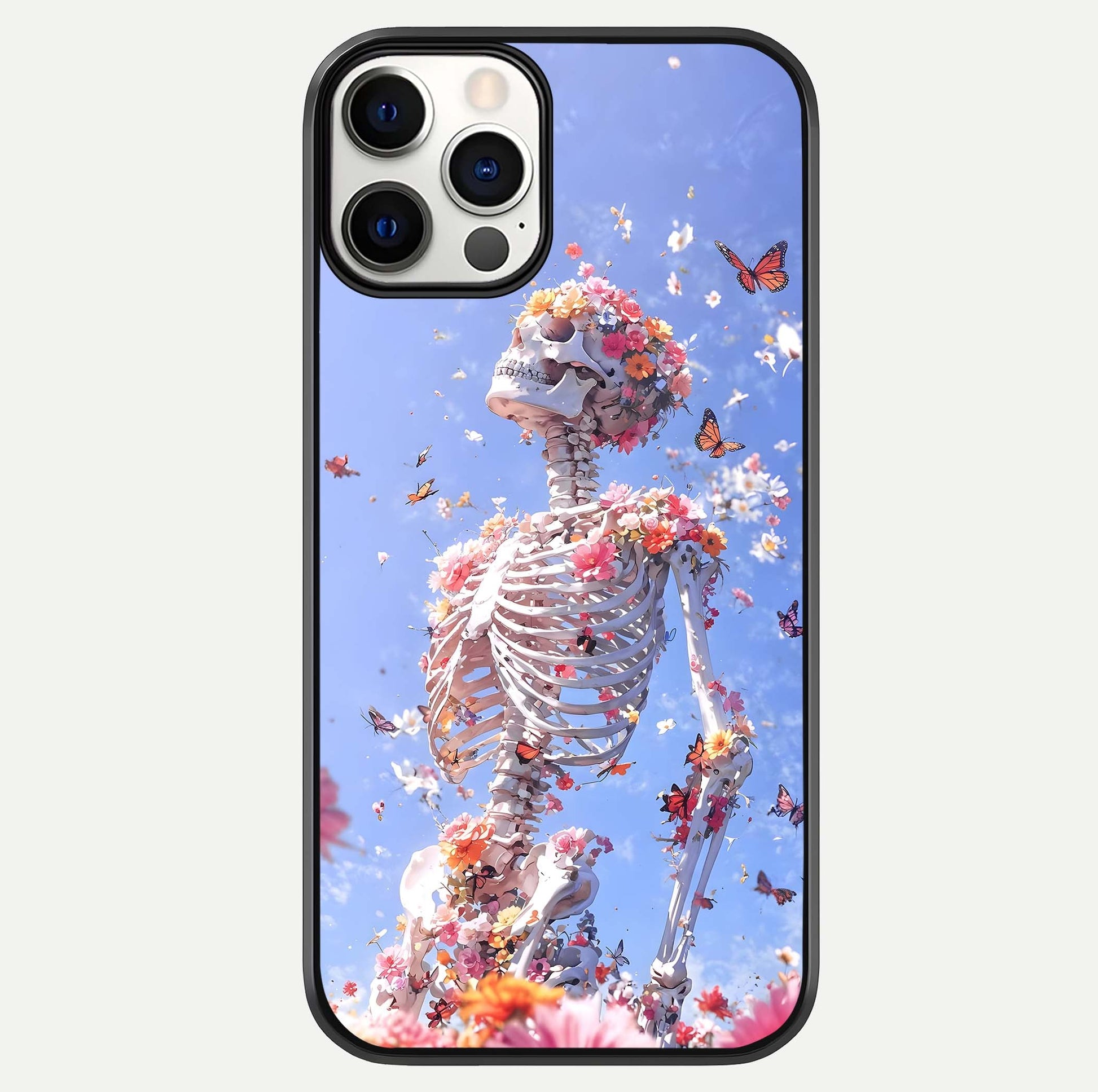 Bloom Beyond Bones Glass Case For iPhone 12 Pro by Custom World