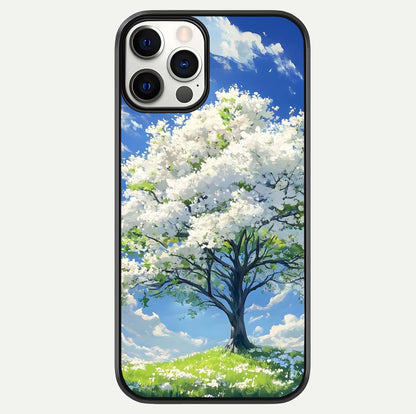 Blossom Sky Serenity Glass Case For iPhone 12 Pro by Custom World