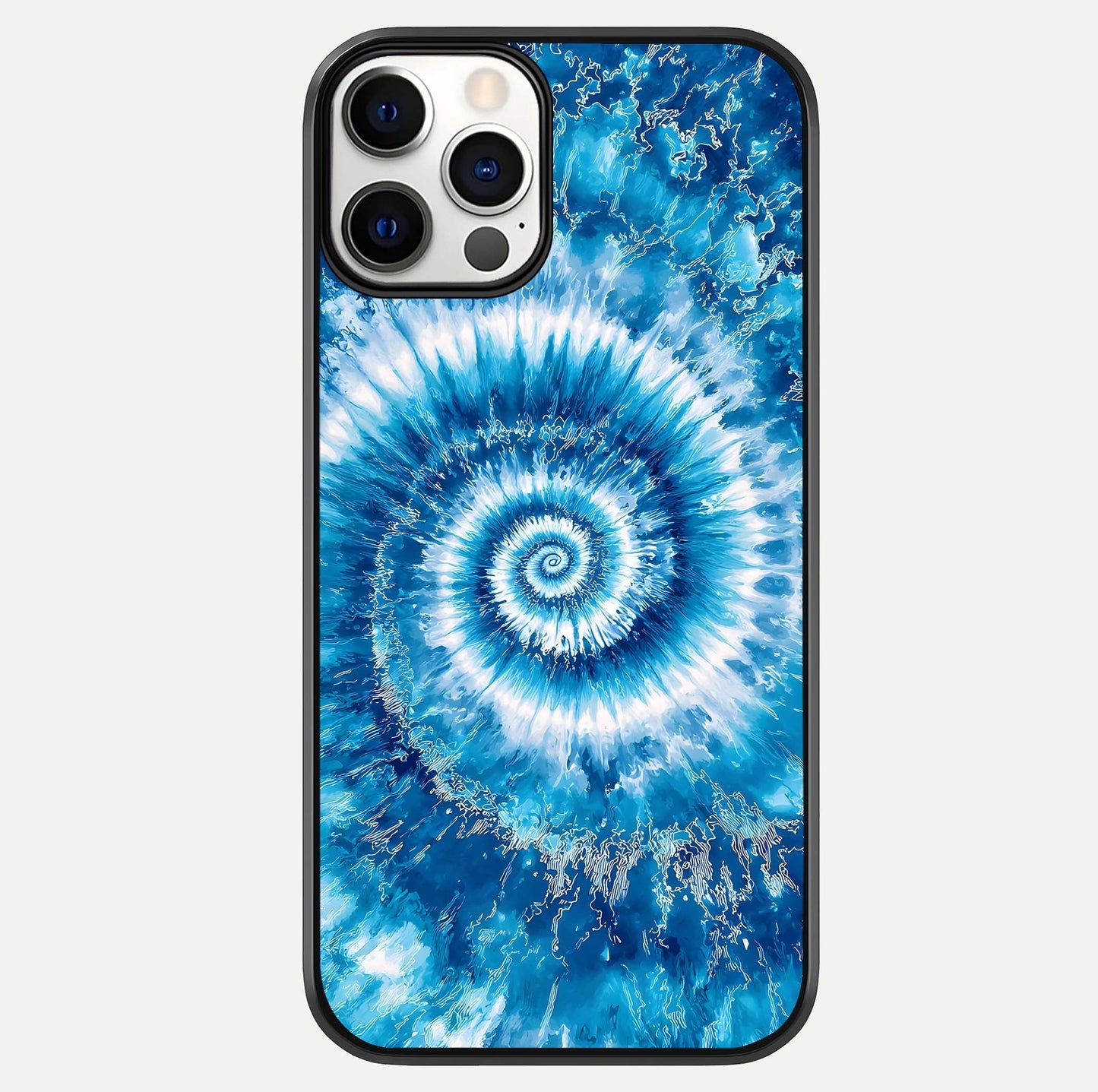 Blue Galaxy Wave Glass Case For iPhone 12 Pro by Custom World