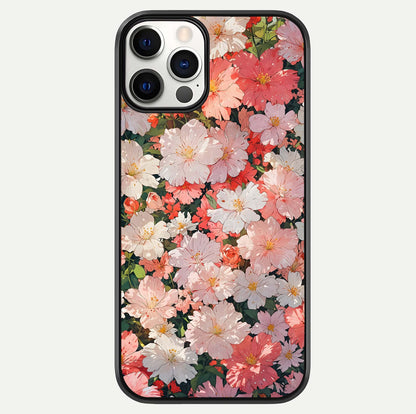 Blush Bloom Field Glass Case For iPhone 12 Pro by Custom World