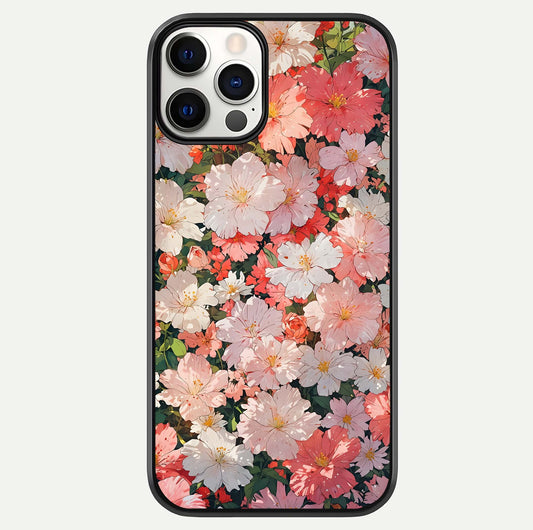 Blush Bloom Field Glass Case For iPhone 12 Pro by Custom World