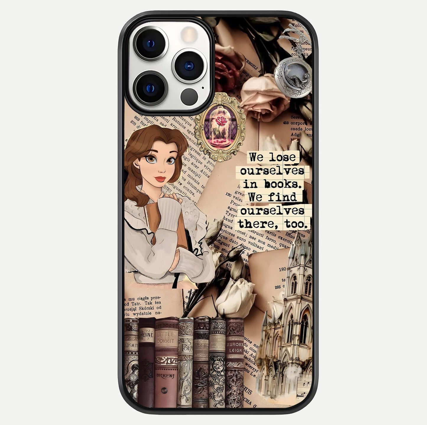 Bookish Dream World Glass Case For iPhone 12 Pro by Custom World