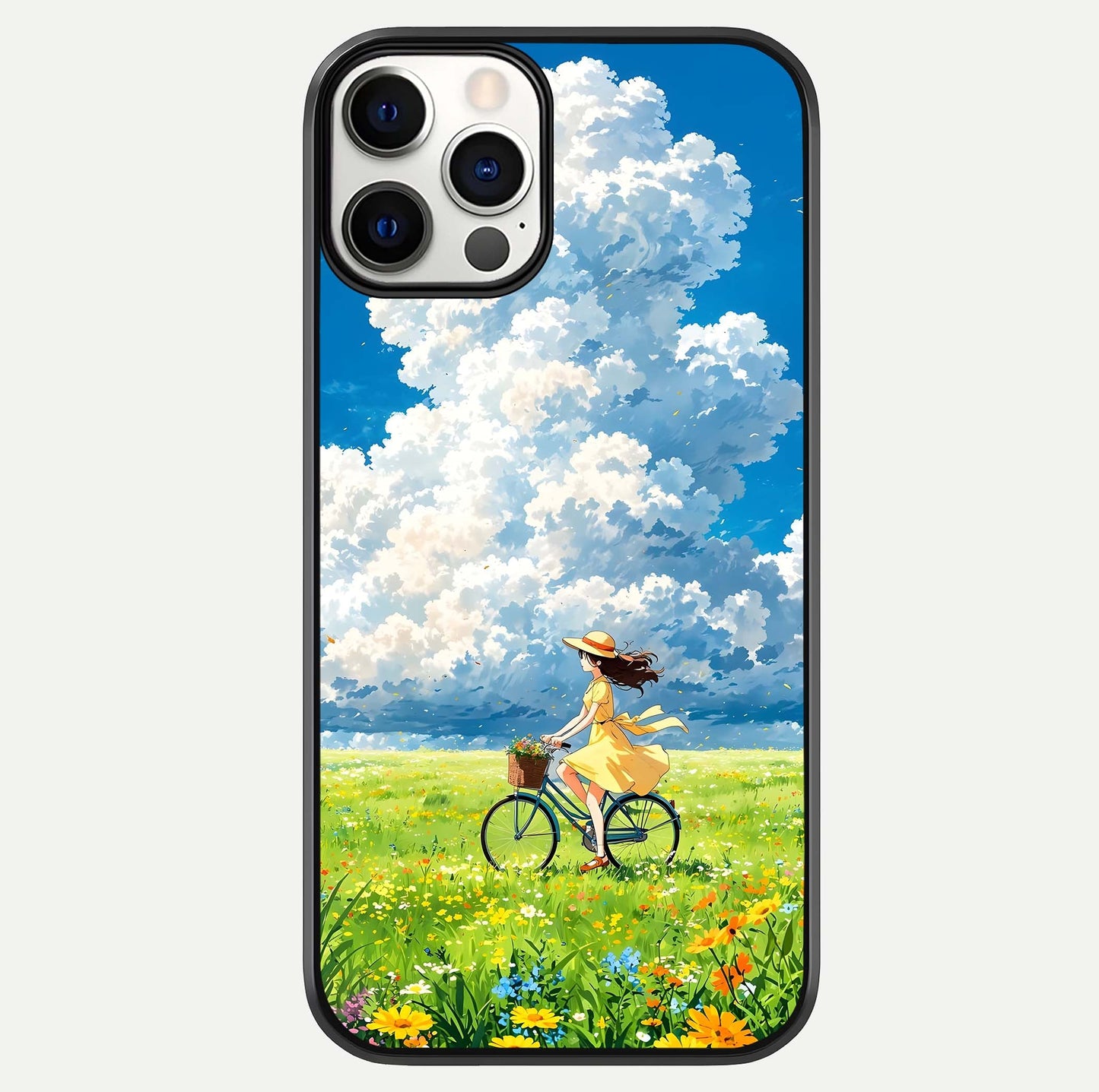 Breezy Meadow Ride Glass Case For iPhone 12 Pro by Custom World
