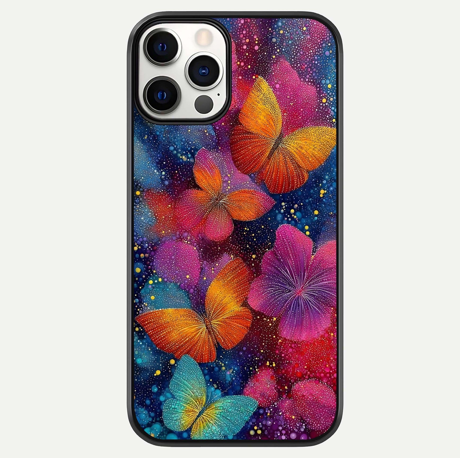 Butterfly Dream Mist Glass Case For iPhone 12 Pro by Custom World
