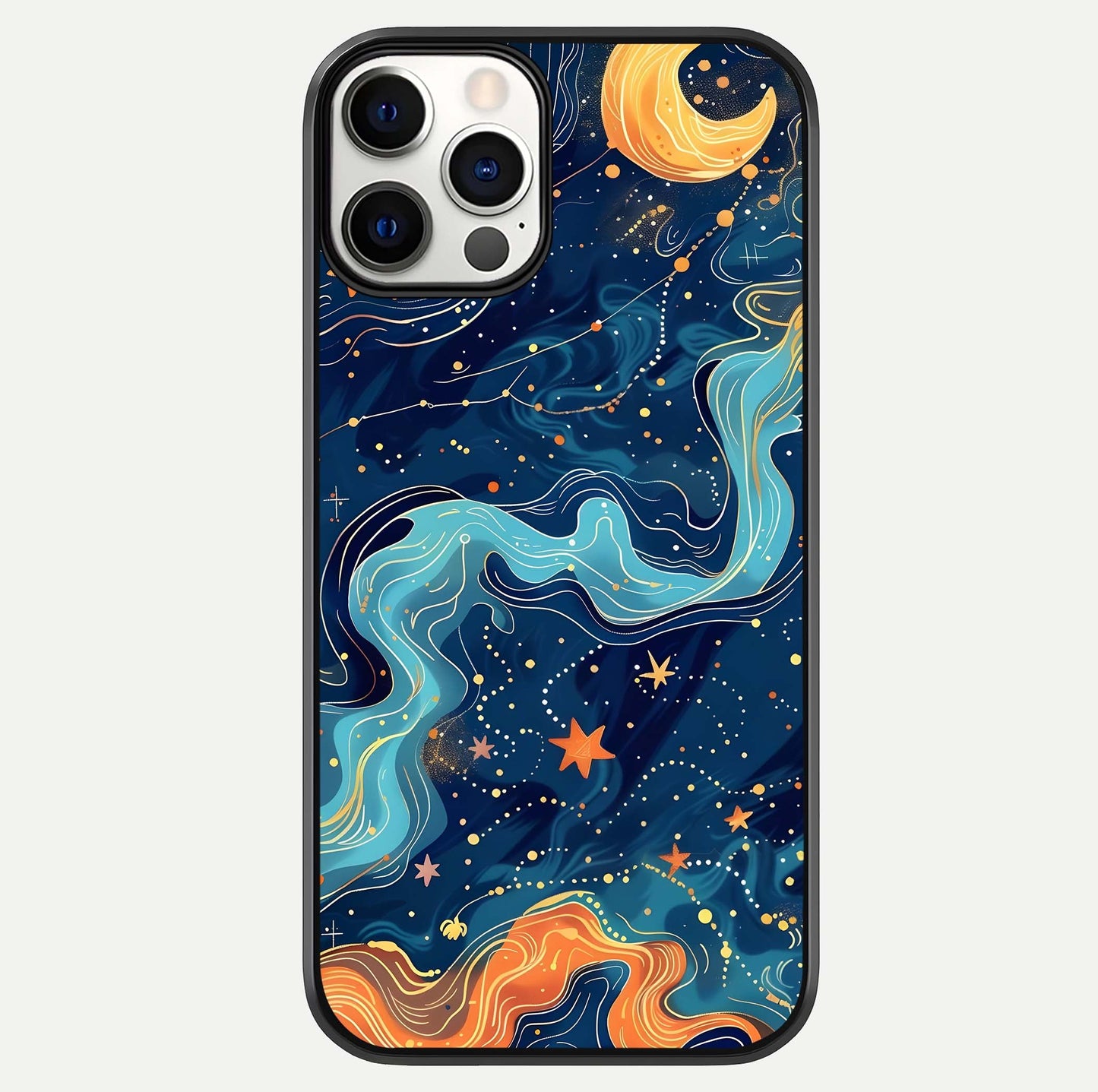Celestial Dream Flow Glass Case For iPhone 12 Pro by Custom World