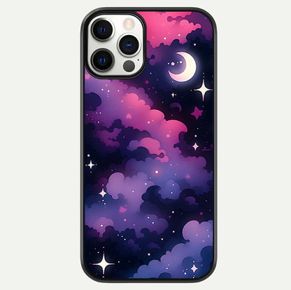 Celestial Moon Magic Glass Case For iPhone 12 Pro by Custom World