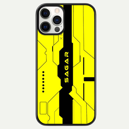 Circuit CYBERPUNK Custom Name Glass Case For iPhone 12 Pro by Custom World