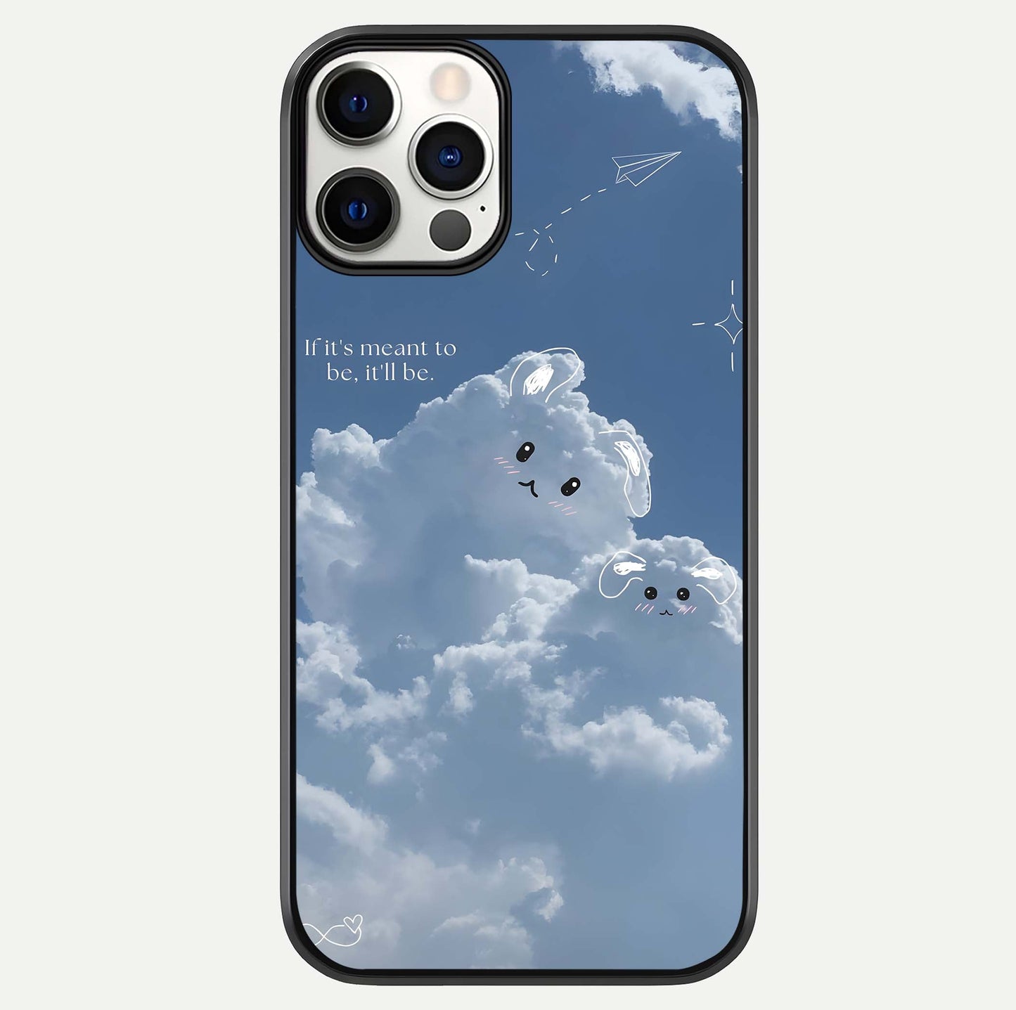 Cloud Bunny Dreams Glass Case For iPhone 12 Pro by Custom World