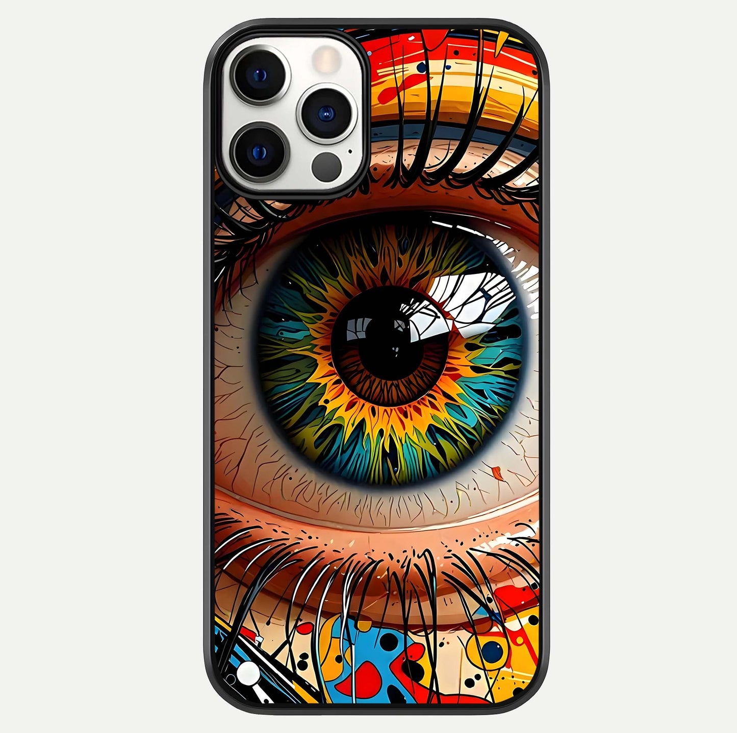 Colorful Eye Glass Case For iPhone 12 Pro by Custom World