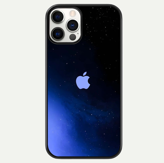 Cosmic Blue Apple Glass Case For iPhone 12 Pro by Custom World