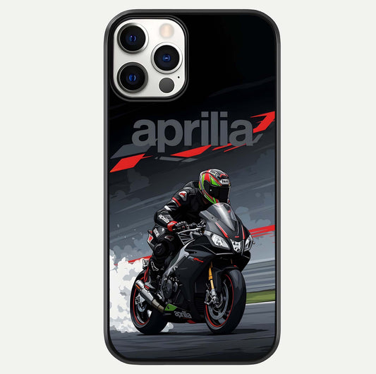 Dark Aprilla Glass Case For iPhone 12 Pro by Custom World