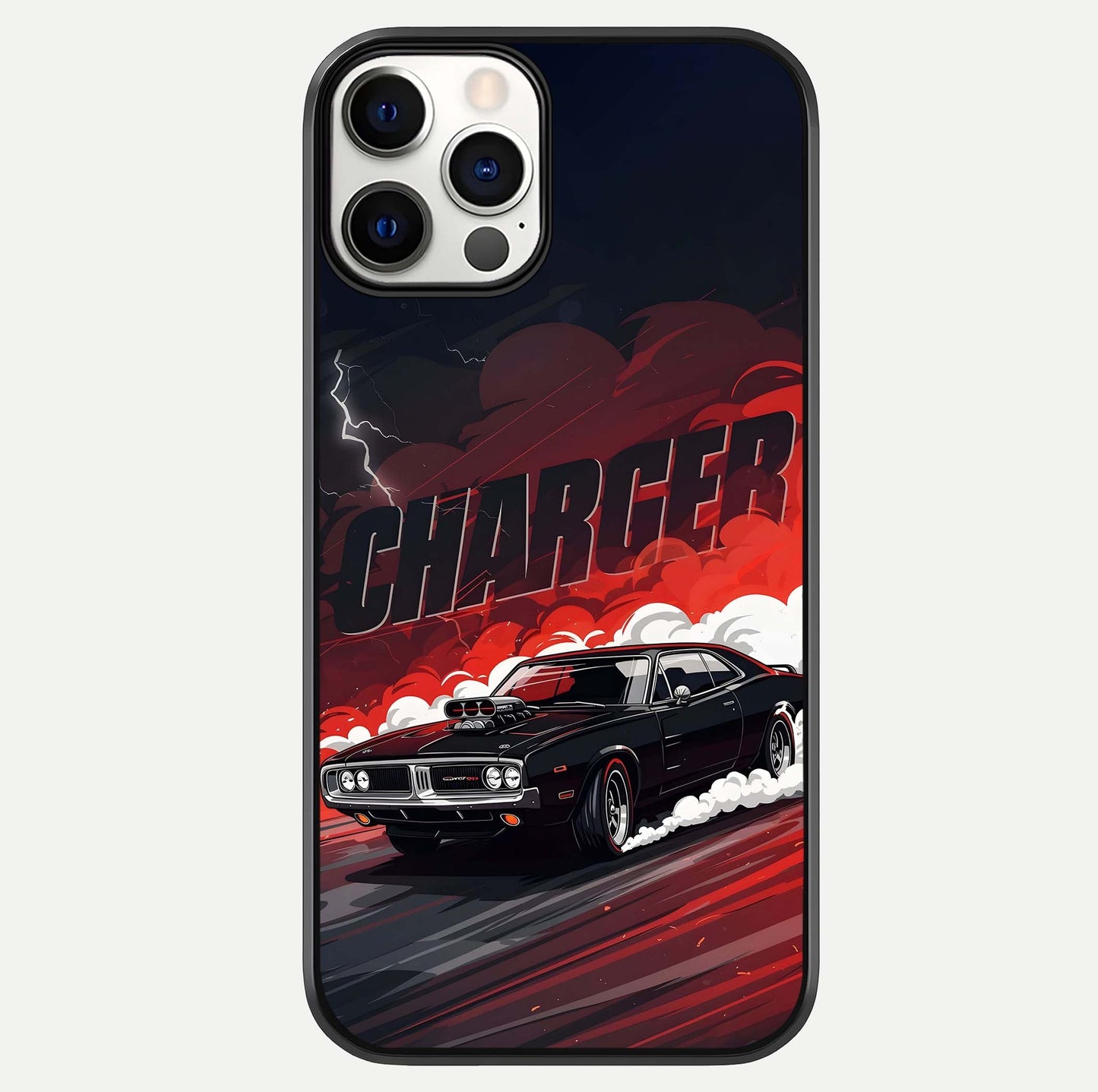 Dark Charger Fury Glass Case For iPhone 12 Pro by Custom World