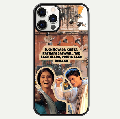Desi Retro Vibes Glass Case For iPhone 12 Pro by Custom World