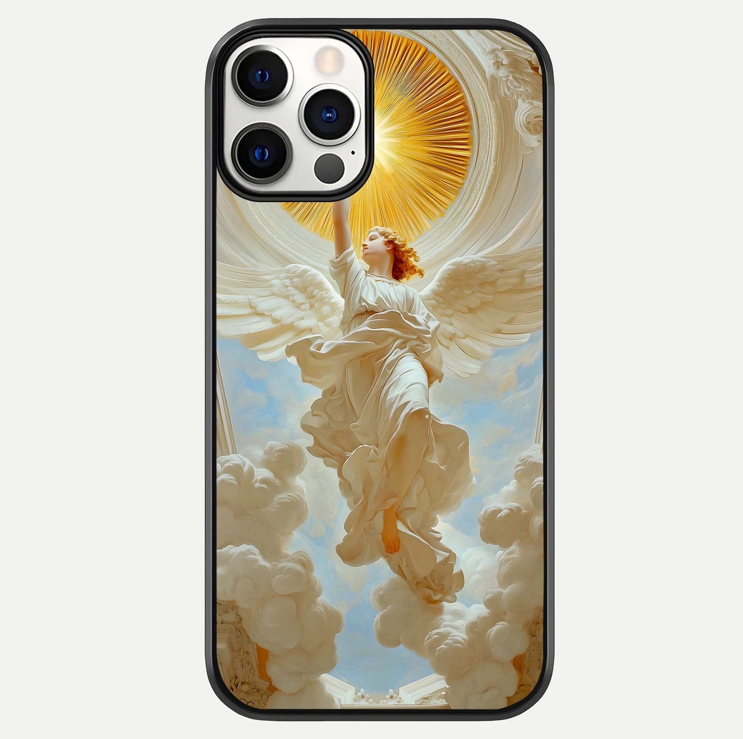 Divine Light Angel Glass Case For iPhone 12 Pro by Custom World