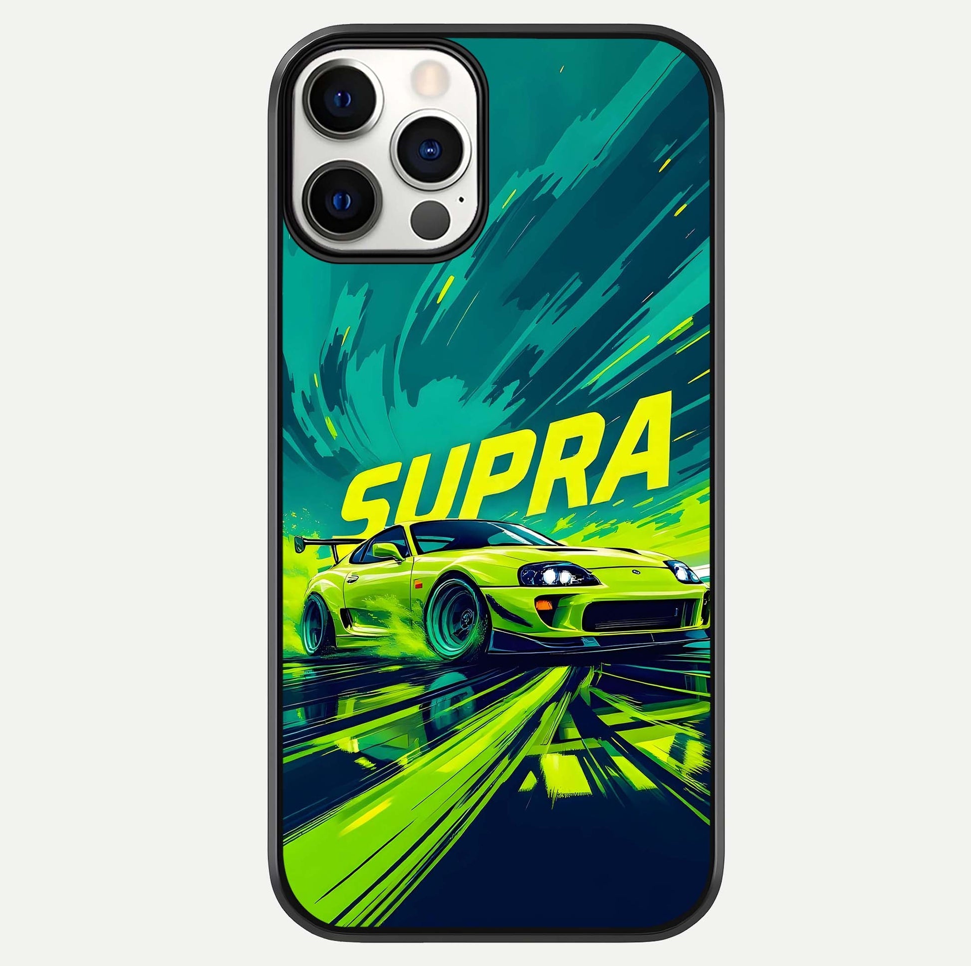 Electric Supra Thunder Glass Case For iPhone 12 Pro by Custom World