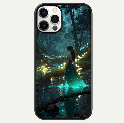 Enchanted Forest Glow Glass Case For iPhone 12 Pro by Custom World