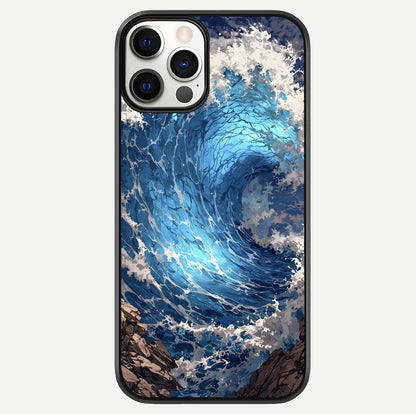 Giant Ocean Wave Glass Case For iPhone 12 Pro by Custom World