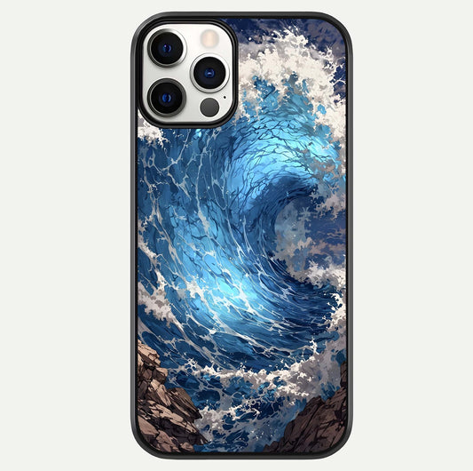 Giant Ocean Wave Glass Case For iPhone 12 Pro by Custom World