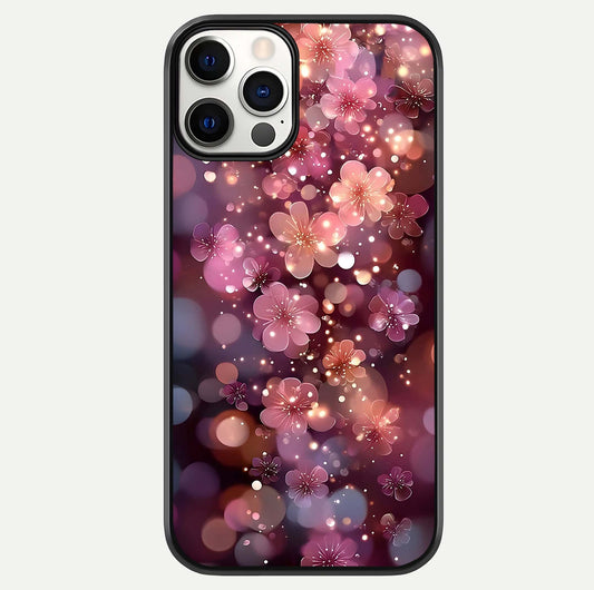 Glowing Petal Bliss Glass Case For iPhone 12 Pro by Custom World