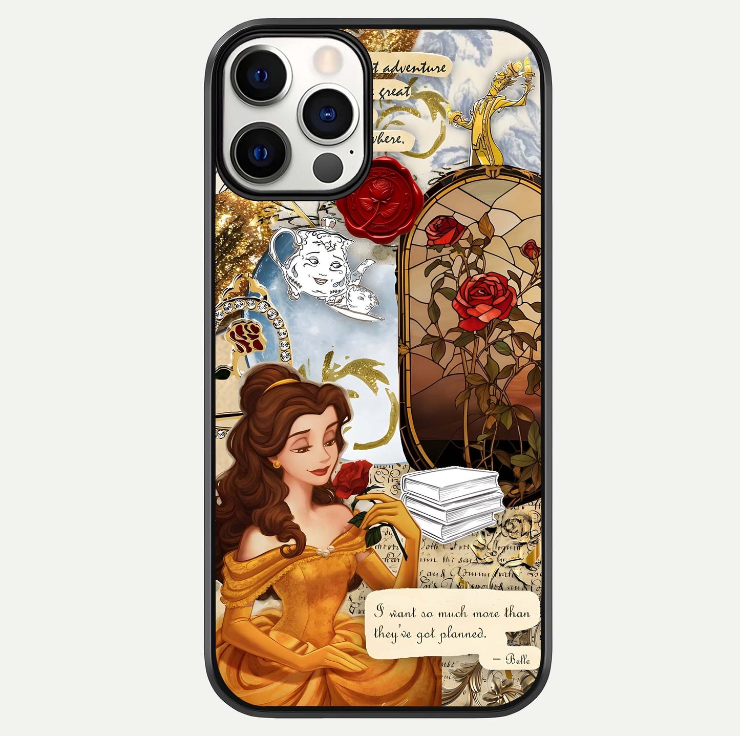 Golden Dream Belle Glass Case For iPhone 12 Pro by Custom World