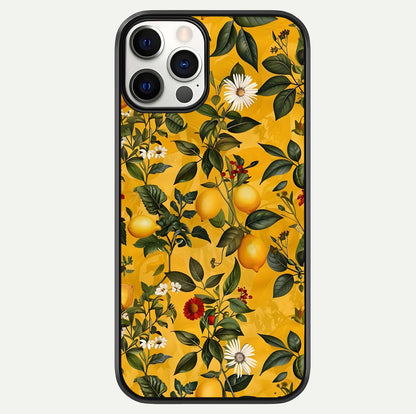 Golden Lemon Field Glass Case For iPhone 12 Pro by Custom World