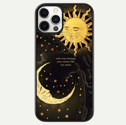 Golden Lunar Love Glass Case For iPhone 12 Pro by Custom World