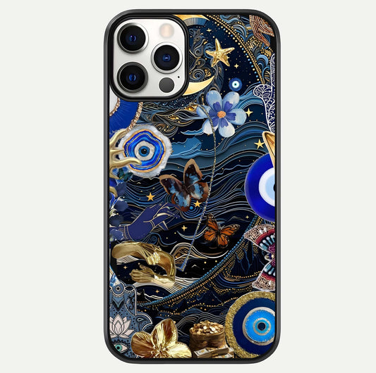 Golden Moon Magic Glass Case For iPhone 12 Pro by Custom World