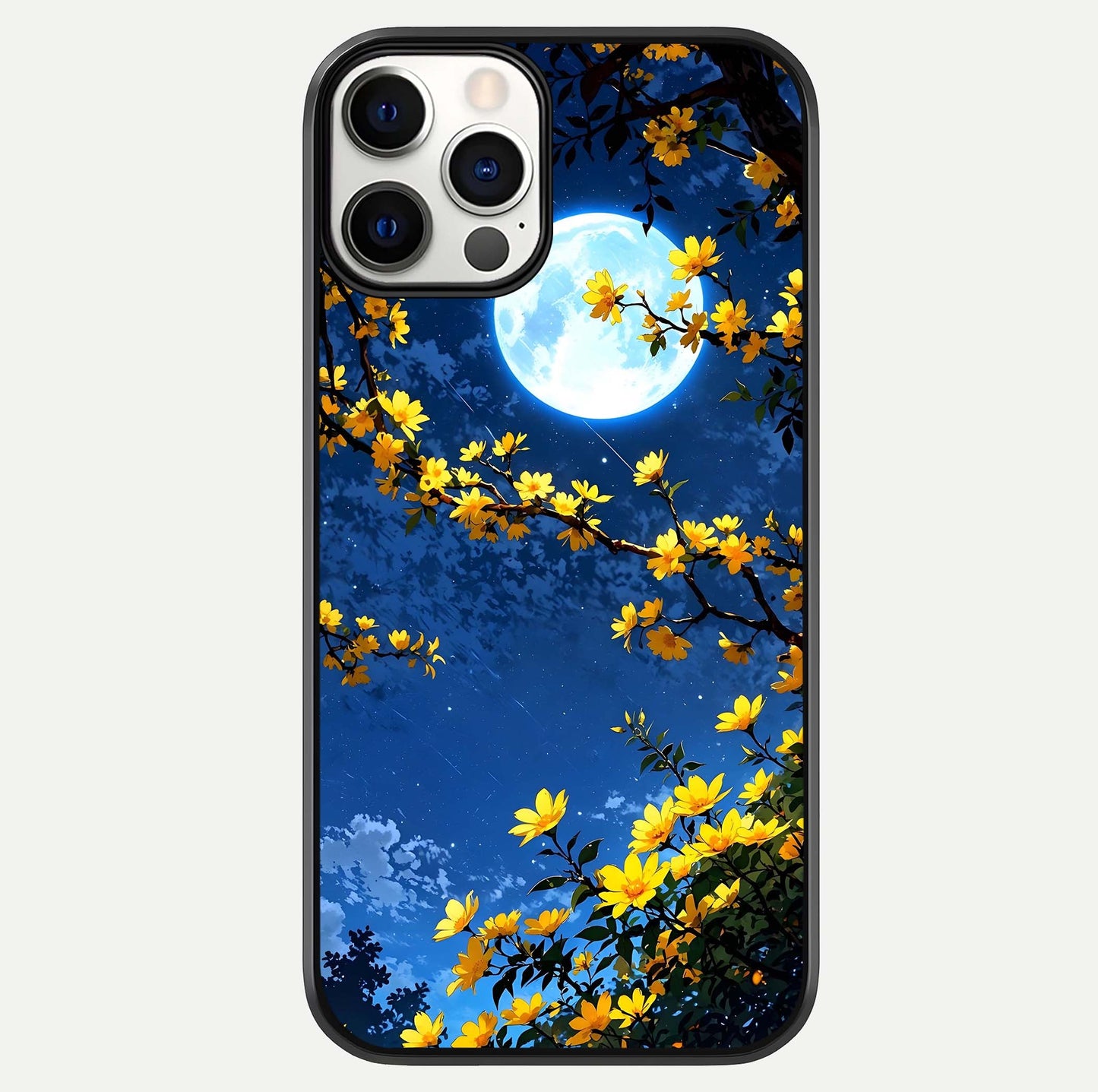 Golden Night Glow Glass Case For iPhone 12 Pro by Custom World