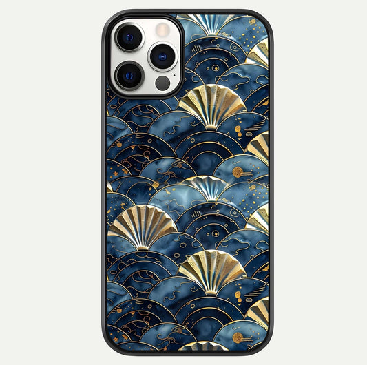 Golden Wave Luxe Glass Case For iPhone 12 Pro by Custom World