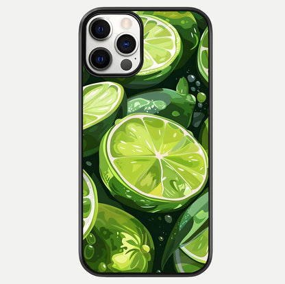 Green Lemon Glass Case For iPhone 12 Pro by Custom World