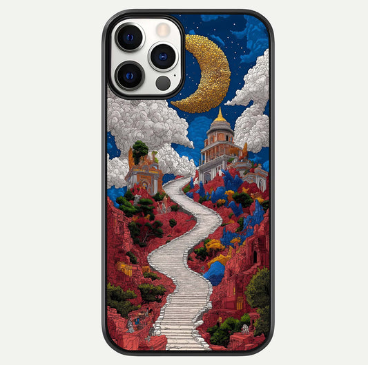Heavenly Moon Path Glass Case For iPhone 12 Pro by Custom World