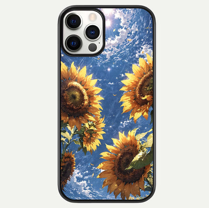 Heavenly Sunflower Rise Glass Case For iPhone 12 Pro by Custom World