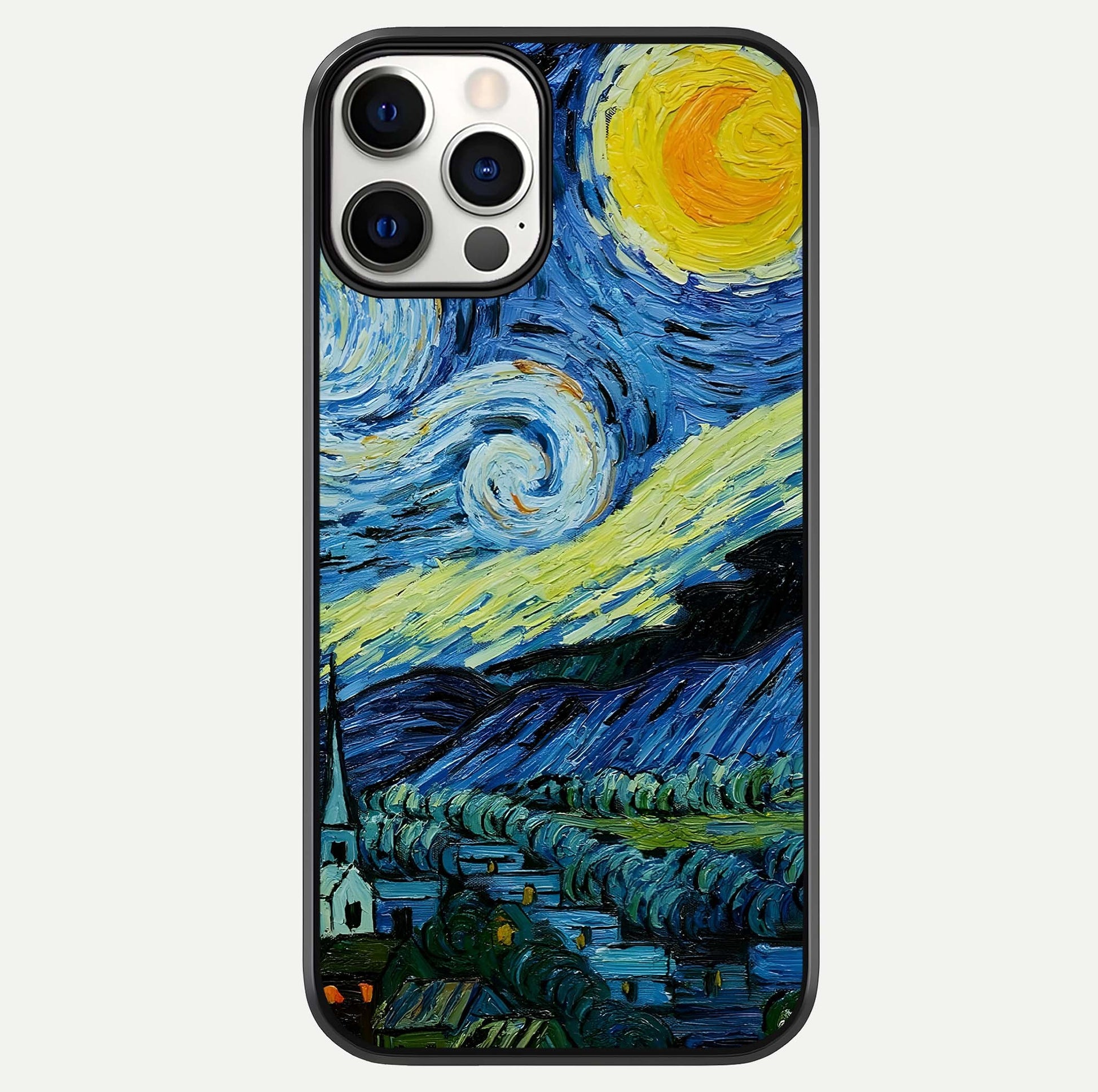 Inspired Van Gogh Art Glass Case For iPhone 12 Pro by Custom World